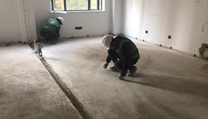 上海徐匯漕河涇研祥科技大廈辦公室裝修施工現(xiàn)場(chǎng)工地